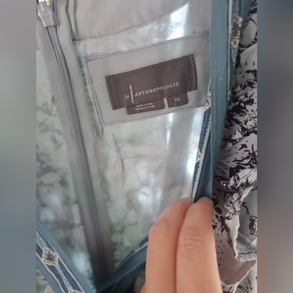 Floral Blue Ruffle Dress - Picture 14 of 17